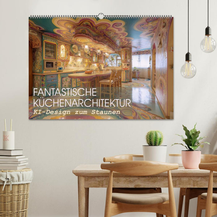 Fantastische Küchenarchitektur. KI-Design zum Staunen (CALVENDO Wandkalender 2026)