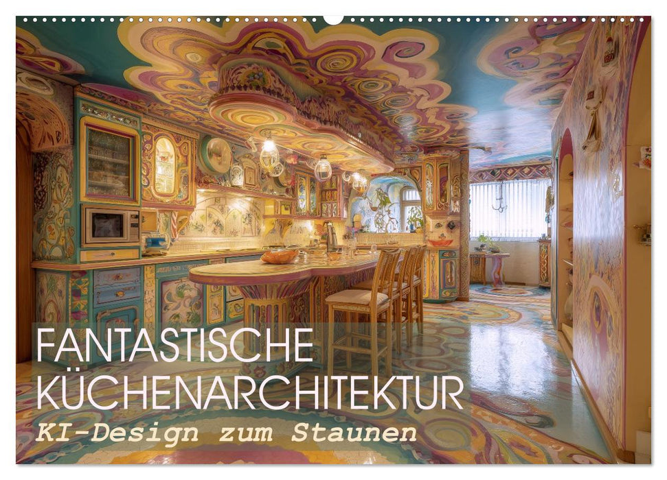 Fantastische Küchenarchitektur. KI-Design zum Staunen (CALVENDO Wandkalender 2026)