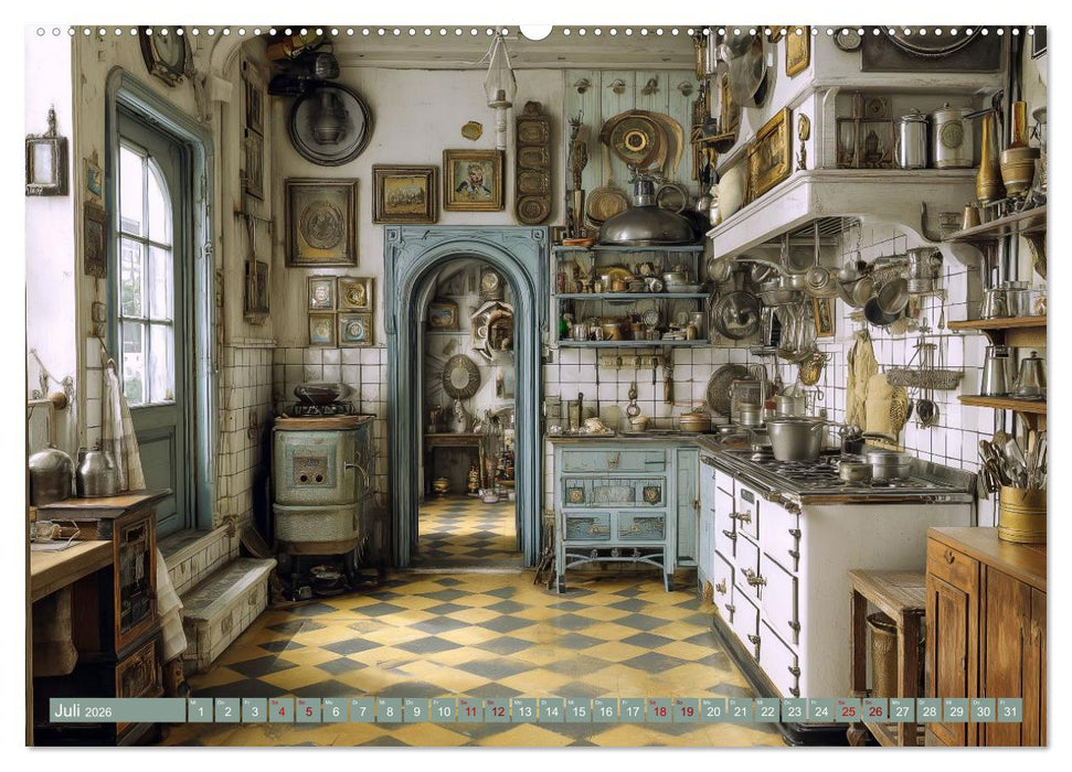Fantastische Küchenarchitektur. KI-Design zum Staunen (CALVENDO Premium Wandkalender 2026)