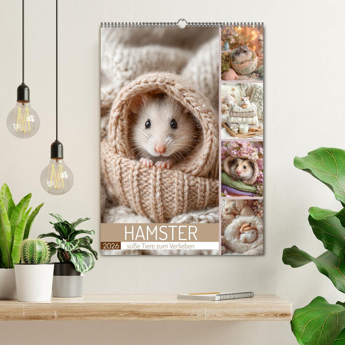 Hamster - süße Tiere zum Verlieben (CALVENDO Wandkalender 2026)
