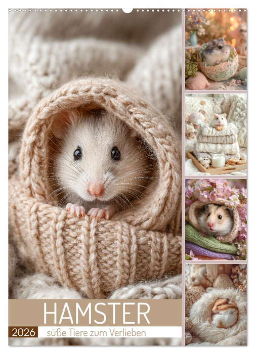 Hamster - süße Tiere zum Verlieben (CALVENDO Wandkalender 2026)