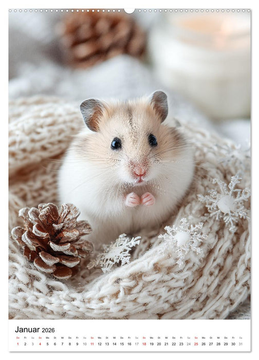Hamster - süße Tiere zum Verlieben (CALVENDO Wandkalender 2026)