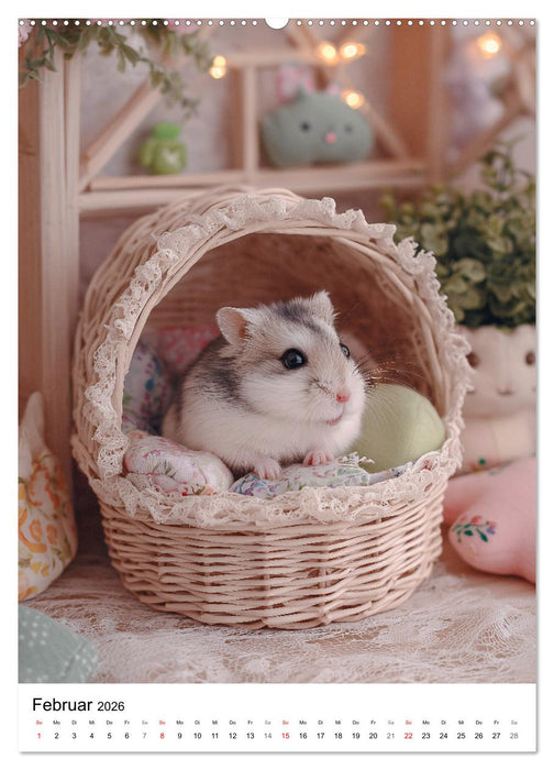 Hamster - süße Tiere zum Verlieben (CALVENDO Wandkalender 2026)
