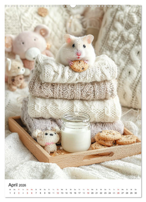 Hamster - süße Tiere zum Verlieben (CALVENDO Premium Wandkalender 2026)