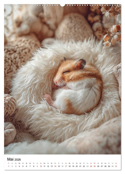 Hamster - süße Tiere zum Verlieben (CALVENDO Premium Wandkalender 2026)