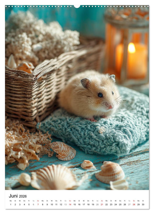 Hamster - süße Tiere zum Verlieben (CALVENDO Premium Wandkalender 2026)
