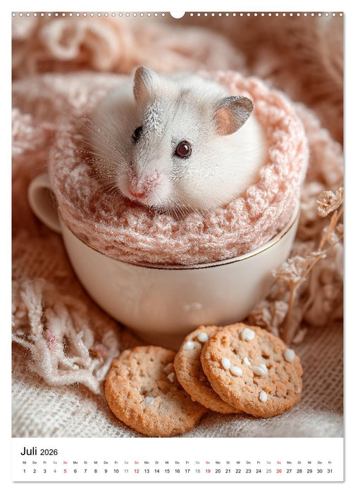 Hamster - süße Tiere zum Verlieben (CALVENDO Premium Wandkalender 2026)