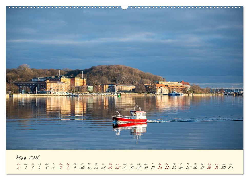 Kiel – Maritimes Flair im Wandel der Jahreszeiten (CALVENDO Wandkalender 2026)