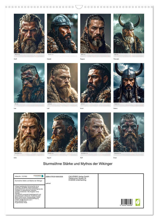 Sturmsöhne Stärke und Mythos der Wikinger (CALVENDO Wandkalender 2026)