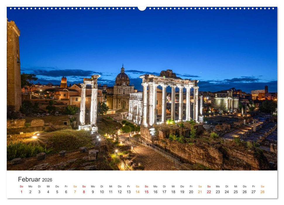 Rom – Geschichte, Glanz und Gassen (CALVENDO Premium Wandkalender 2026)