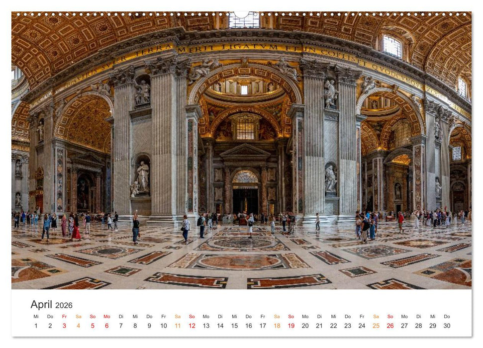 Rom – Geschichte, Glanz und Gassen (CALVENDO Premium Wandkalender 2026)