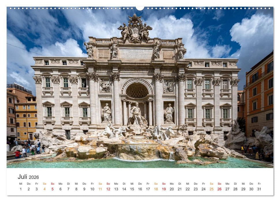 Rom – Geschichte, Glanz und Gassen (CALVENDO Premium Wandkalender 2026)