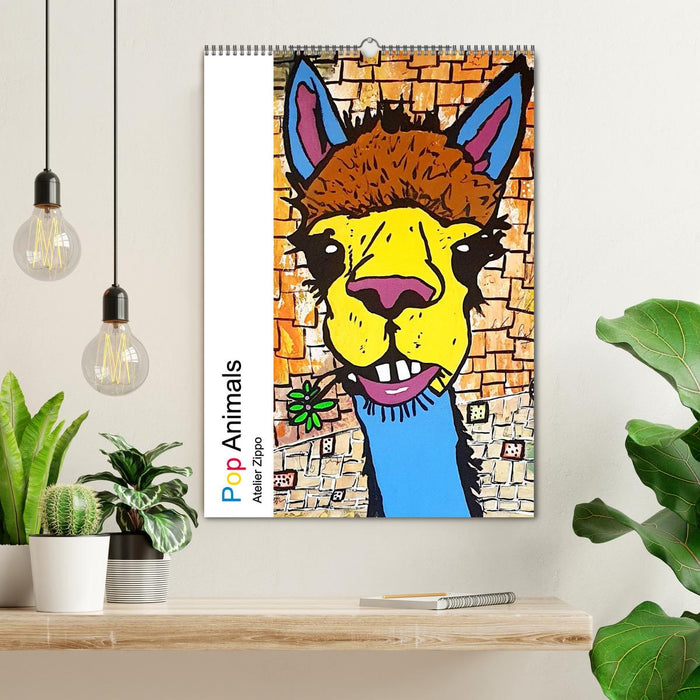 Pop Art Animals - Atelier Zippo (CALVENDO Wandkalender 2026)