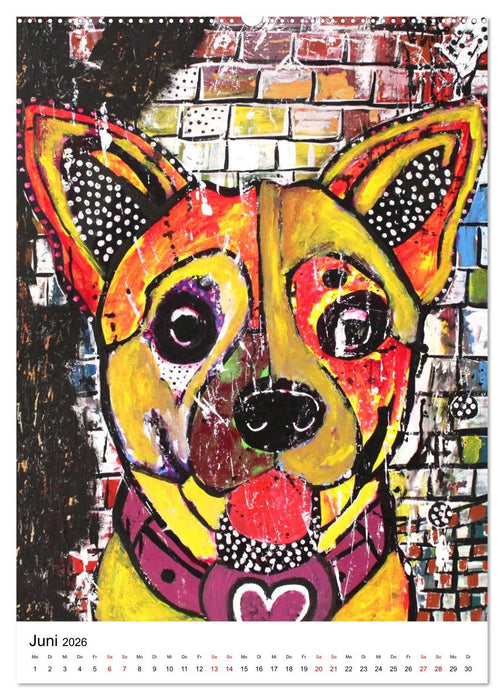 Pop Art Animals - Atelier Zippo (CALVENDO Wandkalender 2026)