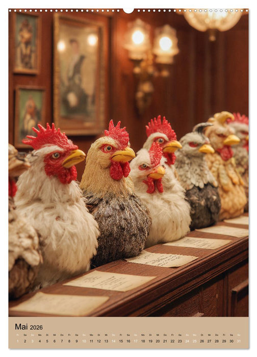 Das Hühnergericht - Lustiger Kalender für Anwälte, Richter und Jurastudenten (CALVENDO Premium Wandkalender 2026)