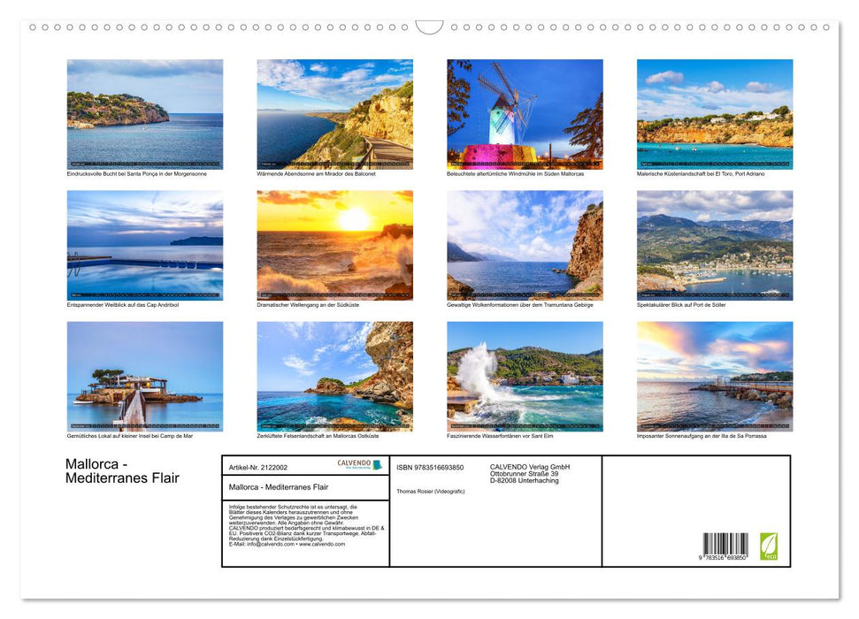 Mallorca - Mediterranes Flair (CALVENDO Wandkalender 2026)