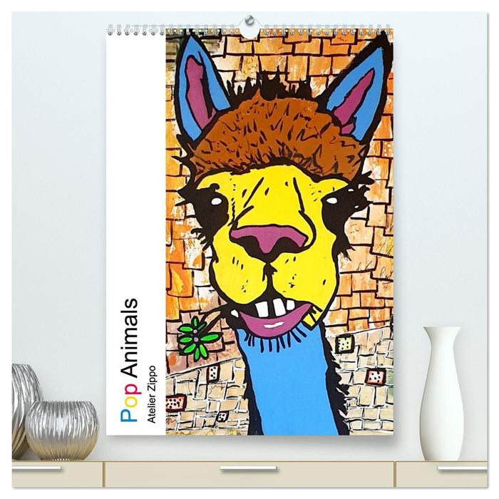 Pop Art Animals - Atelier Zippo (CALVENDO Premium Wandkalender 2026)
