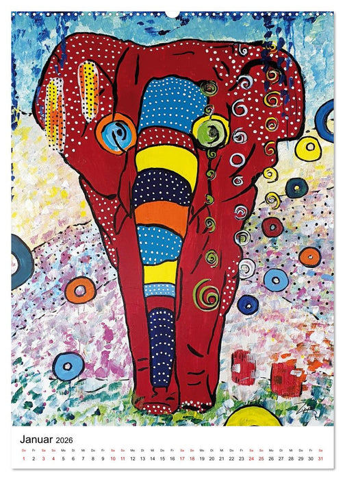 Pop Art Animals - Atelier Zippo (CALVENDO Premium Wandkalender 2026)