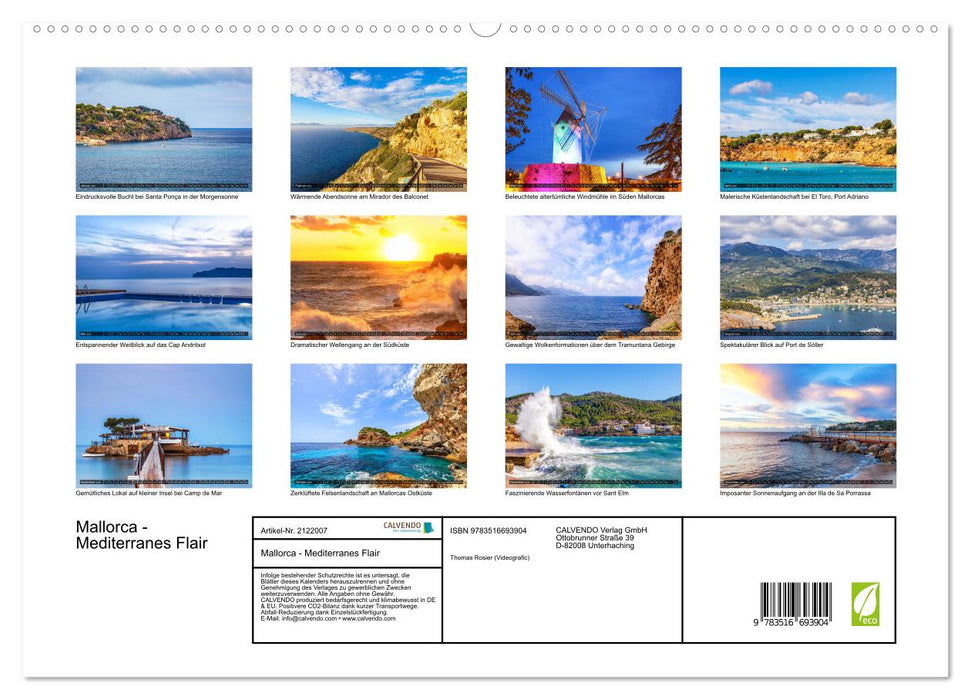 Mallorca - Mediterranes Flair (CALVENDO Premium Wandkalender 2026)