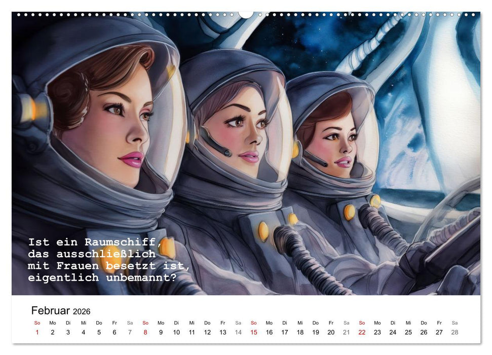 Lustige und paradoxe Fragen (CALVENDO Wandkalender 2026)