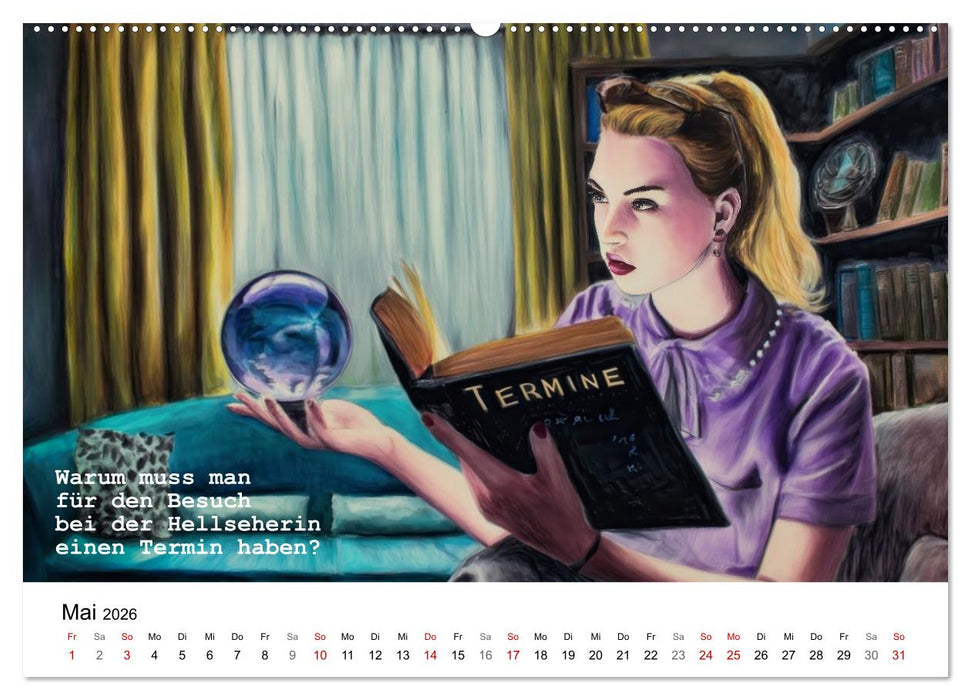 Lustige und paradoxe Fragen (CALVENDO Premium Wandkalender 2026)