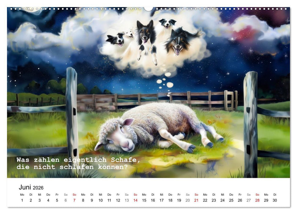 Lustige und paradoxe Fragen (CALVENDO Premium Wandkalender 2026)