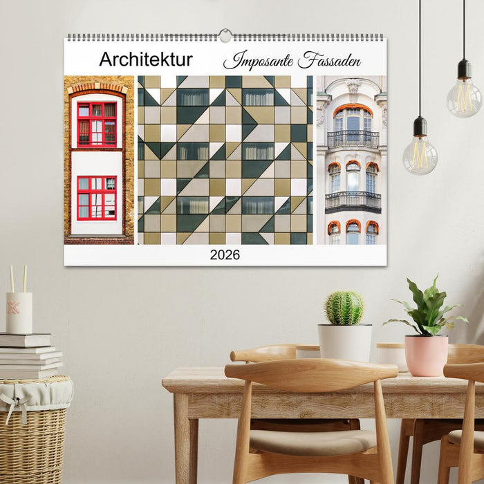 Architektur. Imposante Fassaden (CALVENDO Wandkalender 2026)