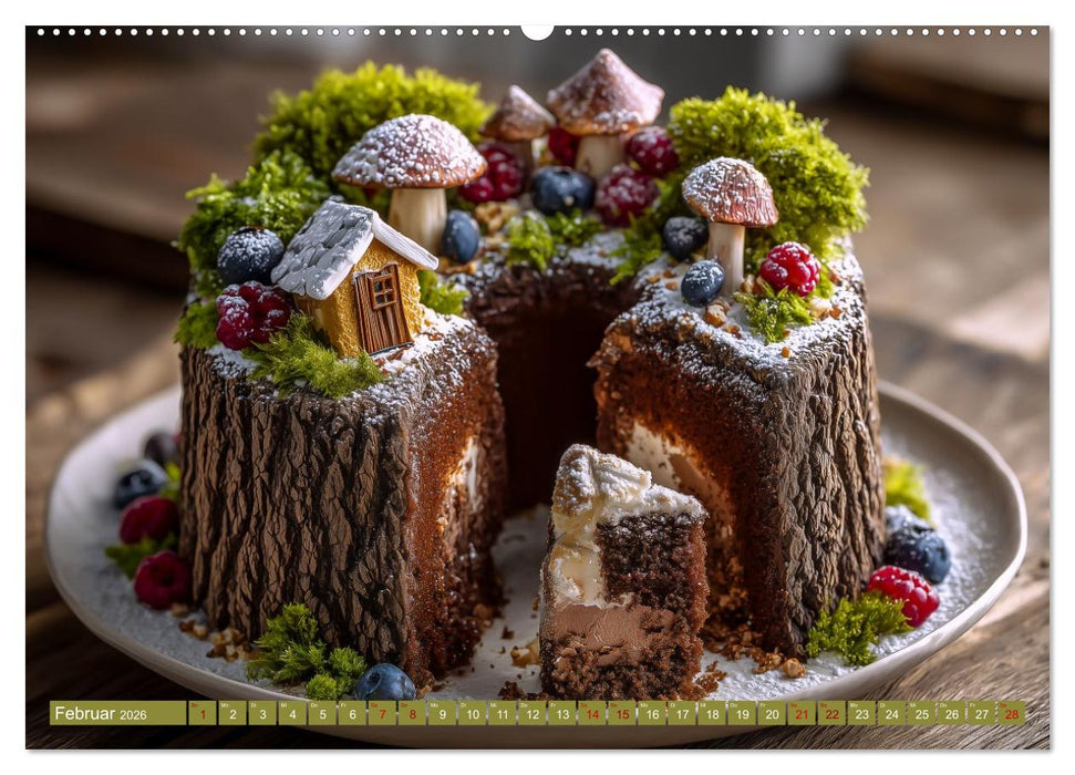 Sweet Wonders. Fantastische Tortenkreationen (CALVENDO Premium Wandkalender 2026)