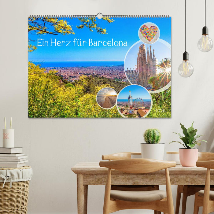 Ein Herz für Barcelona (CALVENDO Wandkalender 2026)