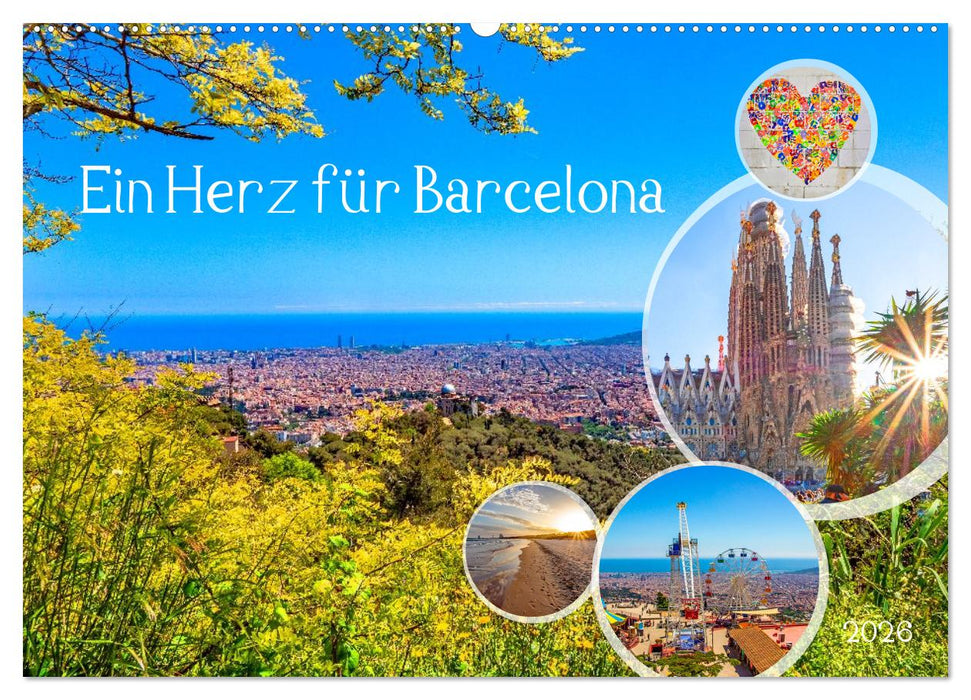 Ein Herz für Barcelona (CALVENDO Wandkalender 2026)