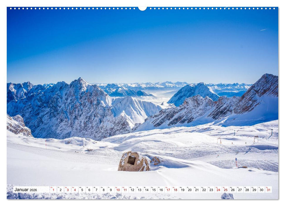 Garmisch-Partenkirchen mit Zugspitze und Eibsee (CALVENDO Wandkalender 2026)