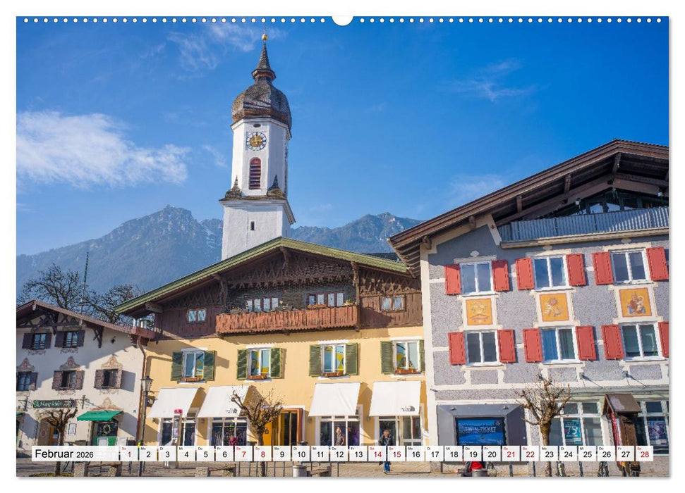 Garmisch-Partenkirchen mit Zugspitze und Eibsee (CALVENDO Wandkalender 2026)