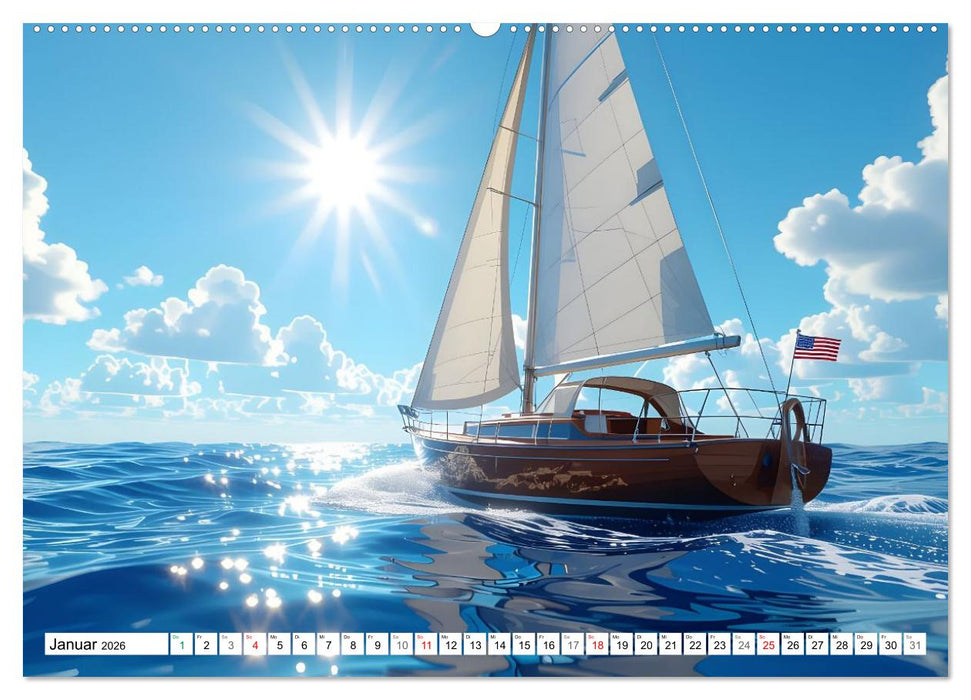 Sehnsucht nach Segeln (CALVENDO Wandkalender 2026)