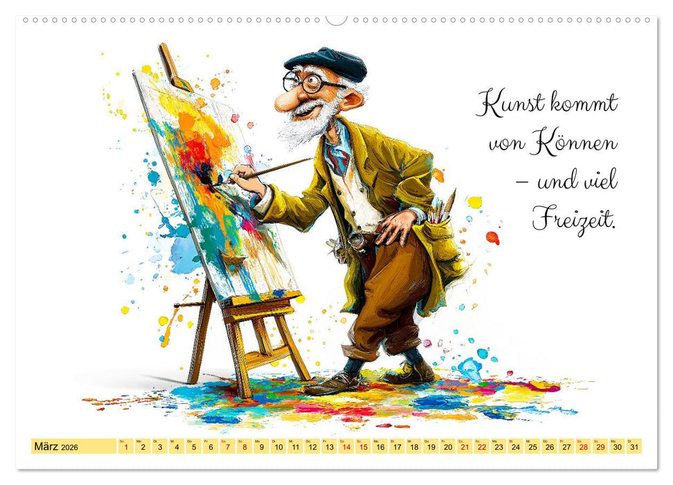 Endlich Rente - So macht Ruhestand Spaß! (CALVENDO Wandkalender 2026)