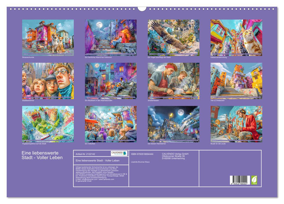 Eine liebenswerte Stadt - Voller Leben (CALVENDO Wandkalender 2026)