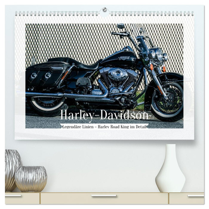 Legendäre Linien – Harley Road King im Detail (CALVENDO Premium Wandkalender 2026)