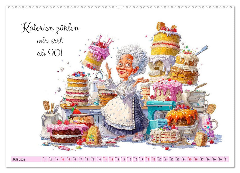 Endlich Rente - So macht Ruhestand Spaß! (CALVENDO Premium Wandkalender 2026)