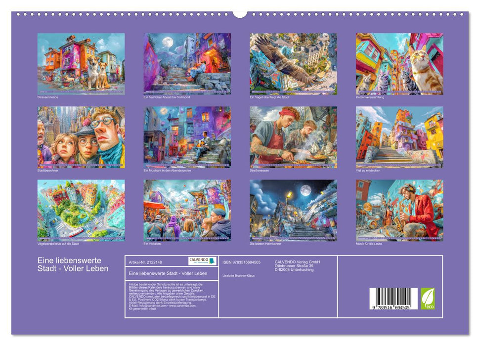 Eine liebenswerte Stadt - Voller Leben (CALVENDO Premium Wandkalender 2026)