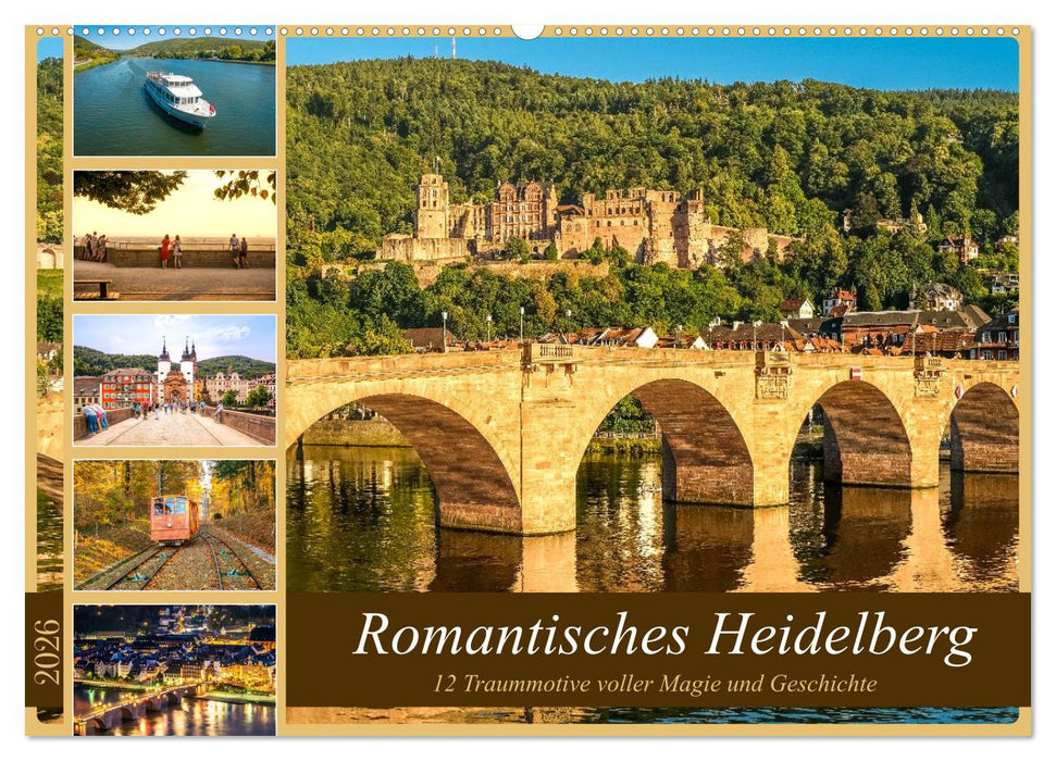 Romantisches Heidelberg – 12 Traummotive voller Magie und Geschichte (CALVENDO Wandkalender 2026)