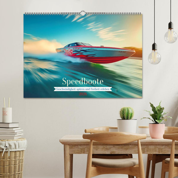 Speedboote (CALVENDO Wandkalender 2026)