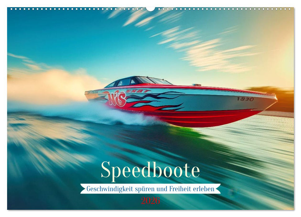 Speedboote (CALVENDO Wandkalender 2026)
