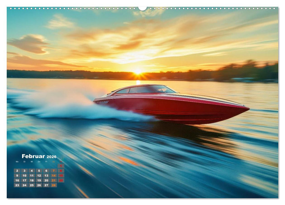 Speedboote (CALVENDO Wandkalender 2026)