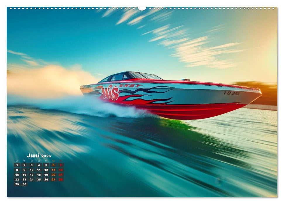 Speedboote (CALVENDO Wandkalender 2026)