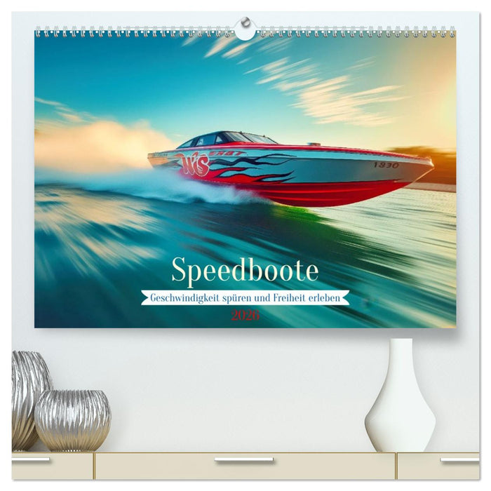 Speedboote (CALVENDO Premium Wandkalender 2026)