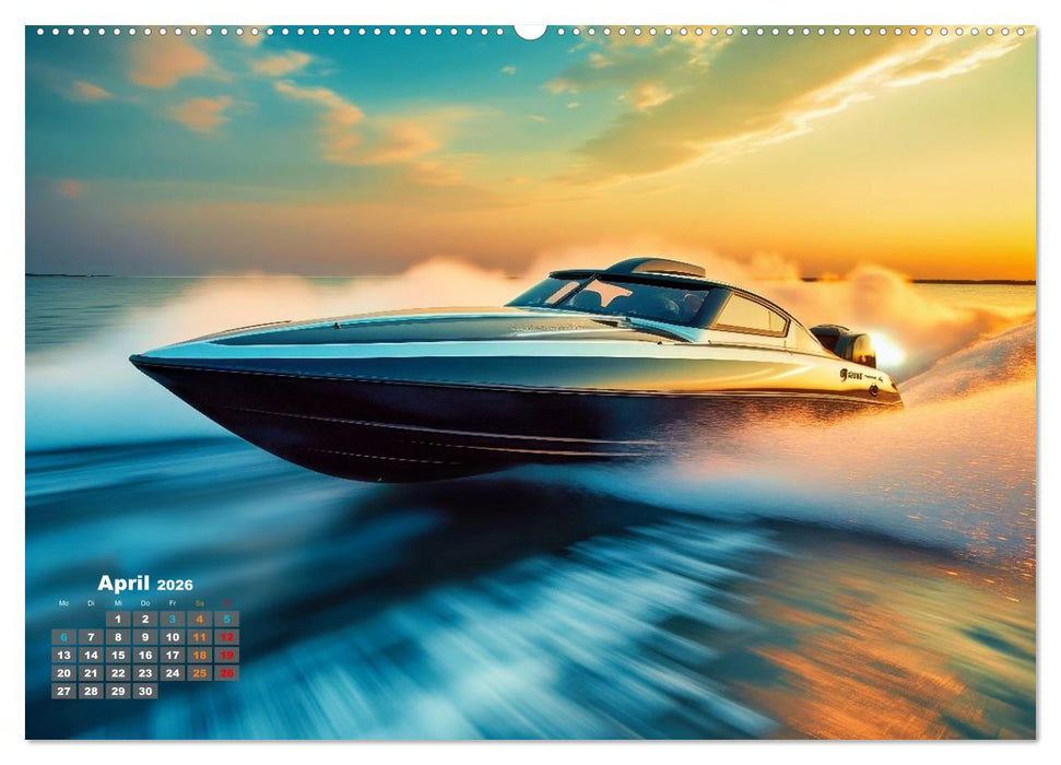 Speedboote (CALVENDO Premium Wandkalender 2026)