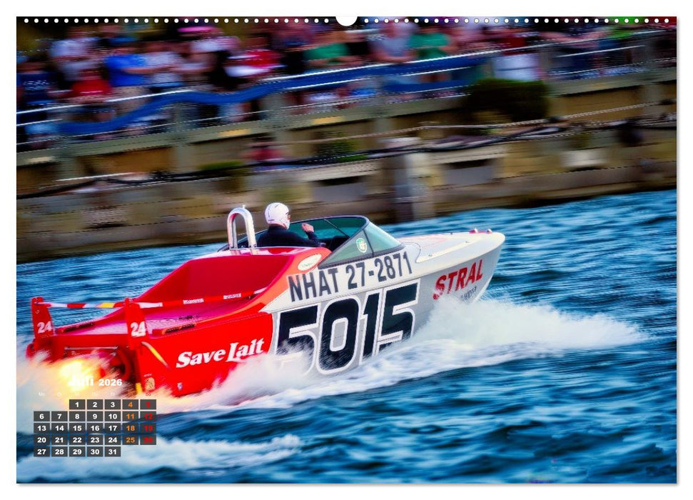 Speedboote (CALVENDO Premium Wandkalender 2026)