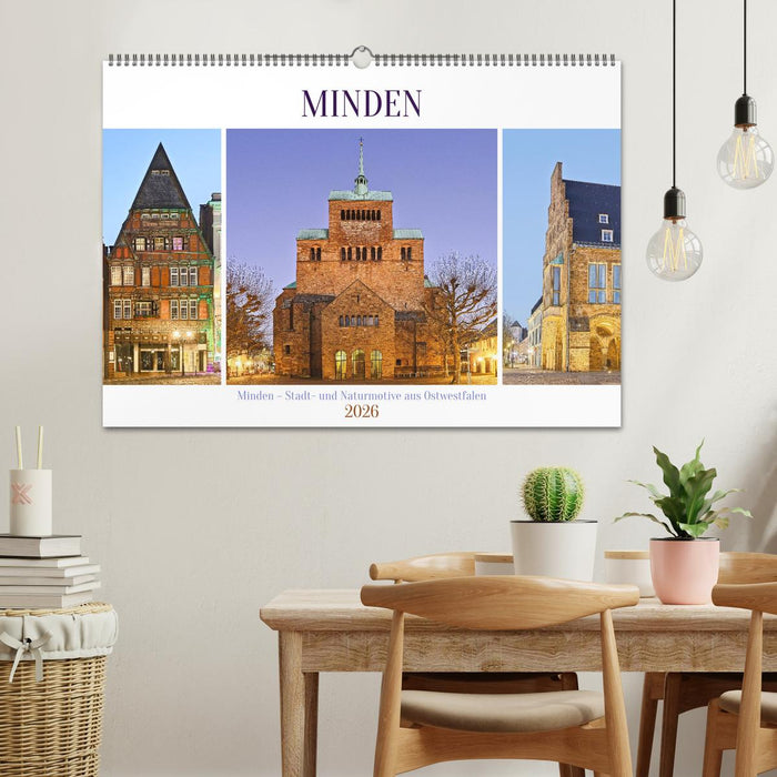 Minden – Stadt- und Naturmotive aus Ostwestfalen (CALVENDO Wandkalender 2026)