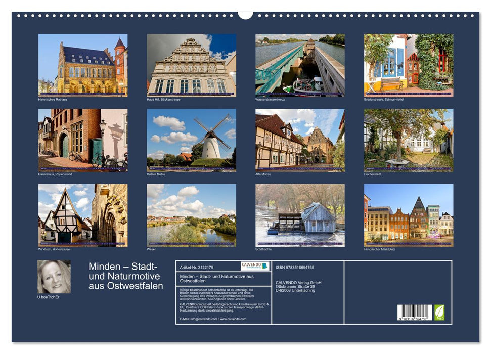 Minden – Stadt- und Naturmotive aus Ostwestfalen (CALVENDO Wandkalender 2026)