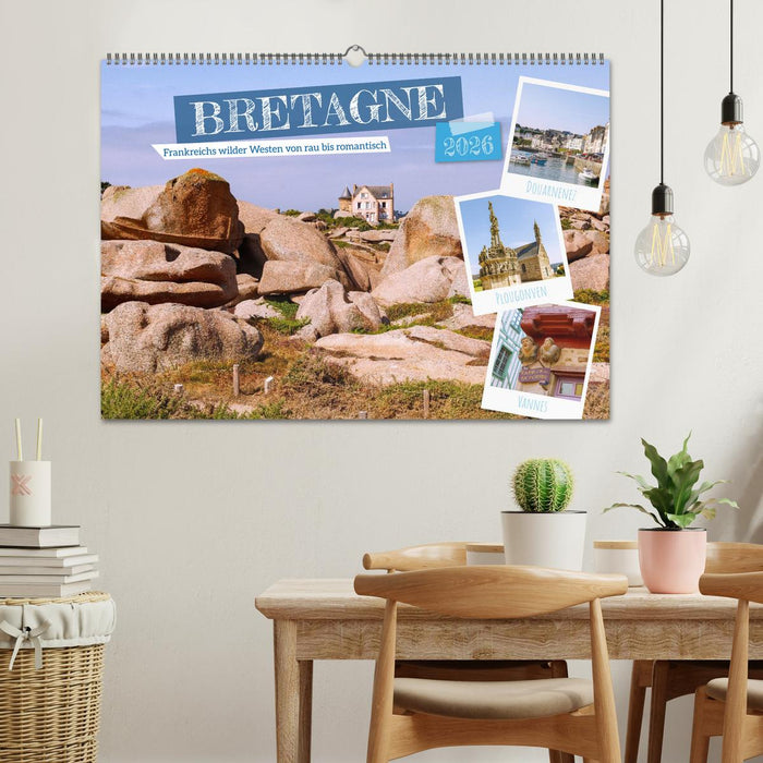 Bretagne. Frankreichs wilder Westen von rau bis romantisch (CALVENDO Wandkalender 2026)