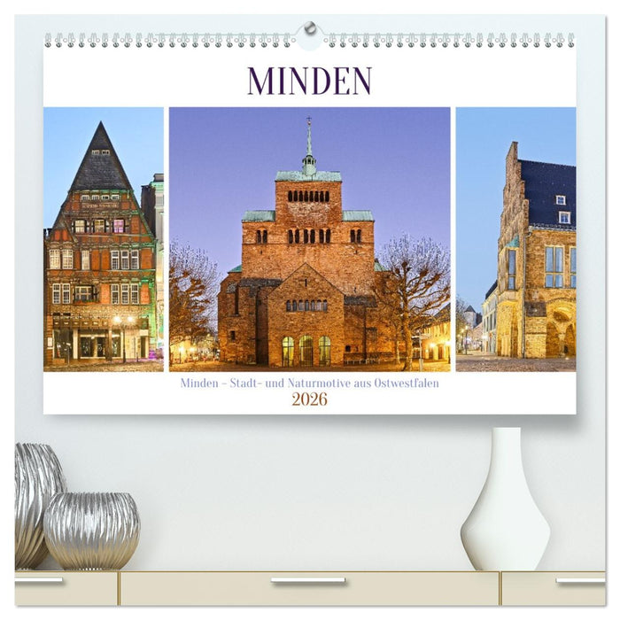 Minden – Stadt- und Naturmotive aus Ostwestfalen (CALVENDO Premium Wandkalender 2026)